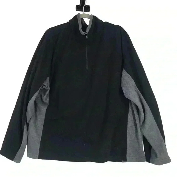 NORDICTRACK MEN’S FLEECE 1/4 ZIP PULLOVER SWEATER GRAY BLACK MENS SIZE XXL $30 - Picture 1 of 10